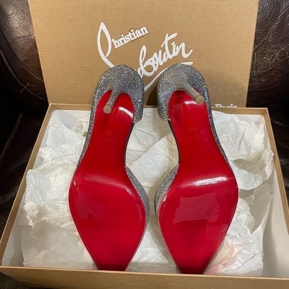 Christian Louboutin iconic ‘Iriza’ starburst discoball sky high 100mm EU38 - Picture 3 of 8